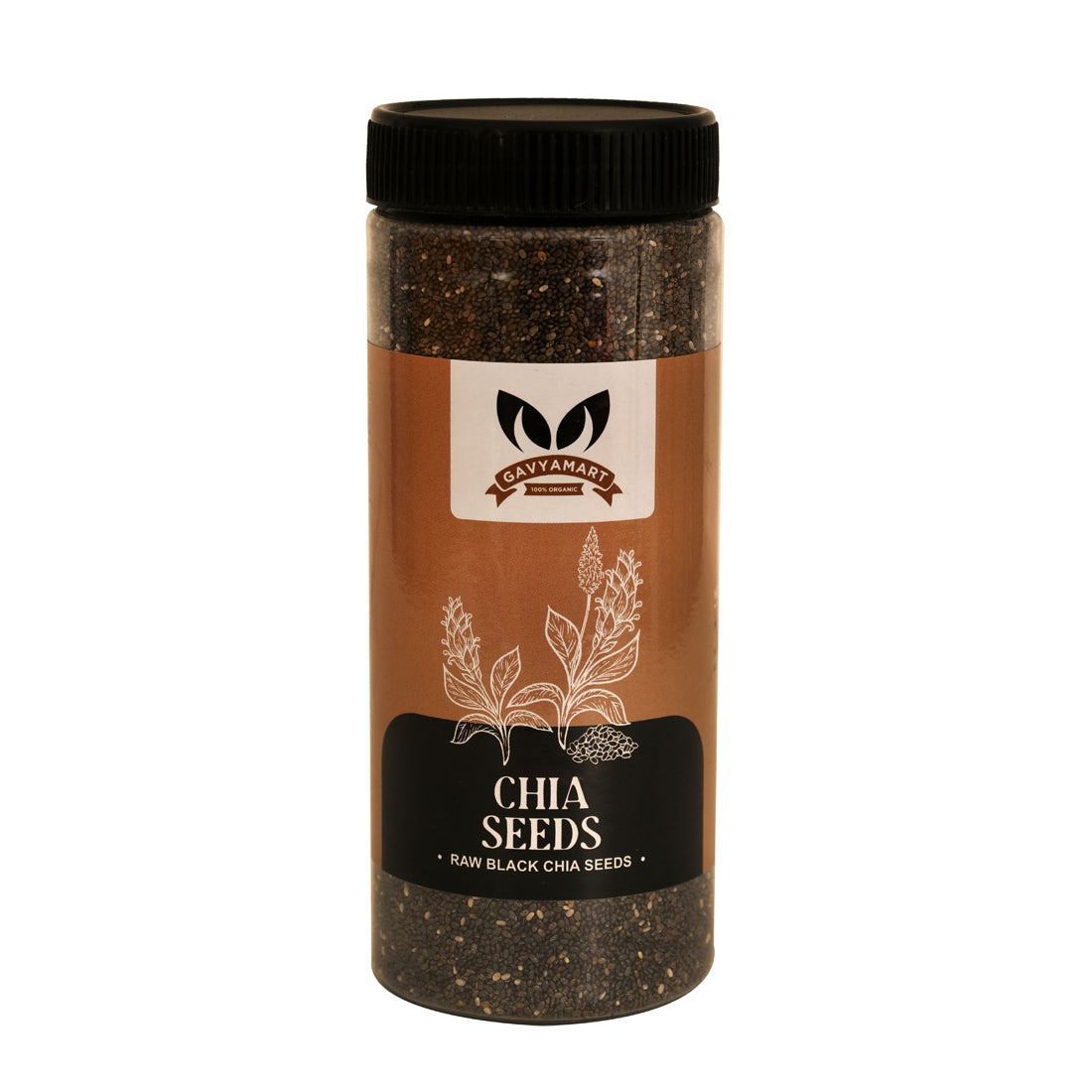 Gavyamart Raw Black Chia Seeds