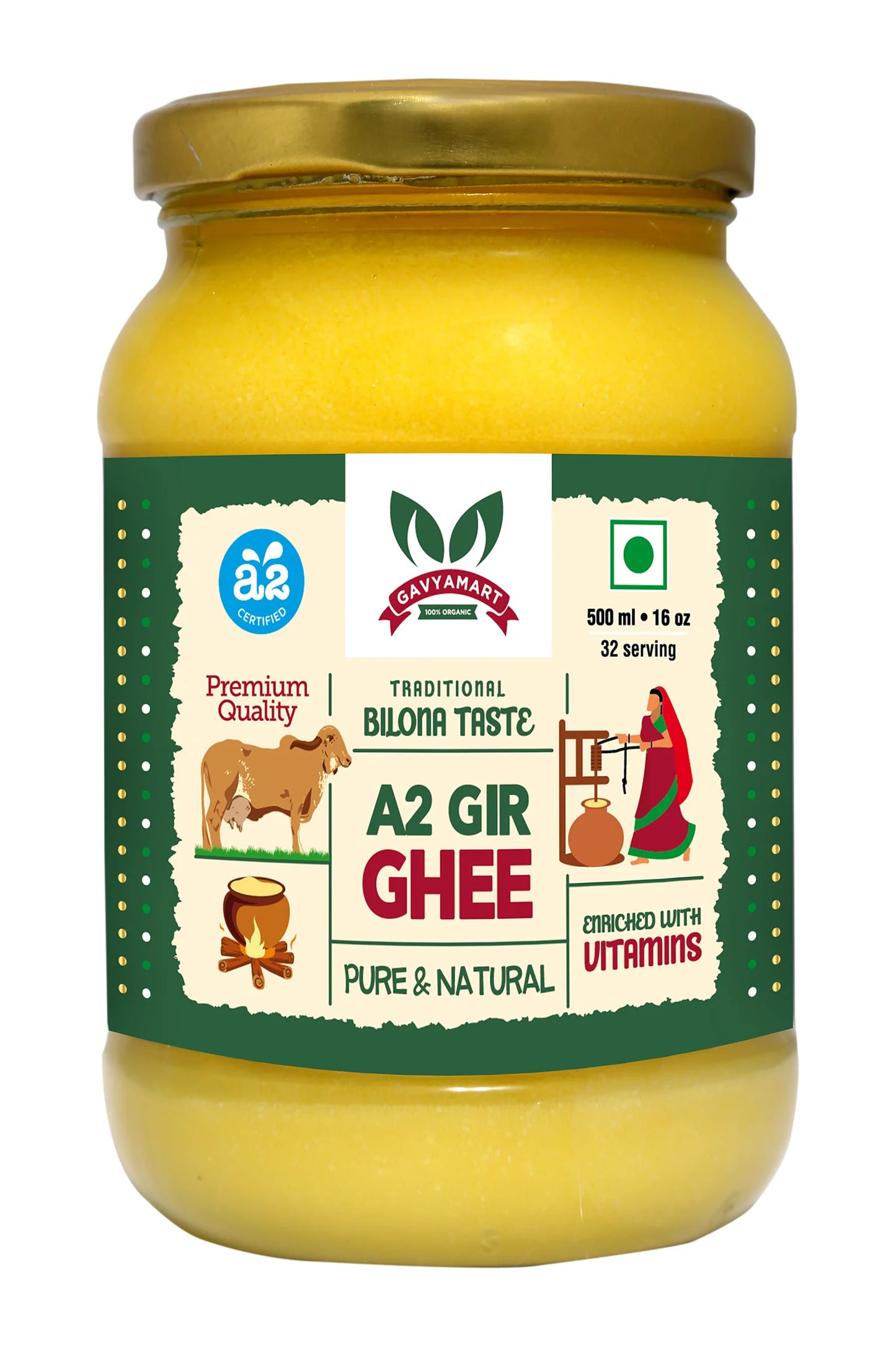 Gavyamart Pure Gir Cow A2 Ghee