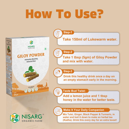 Nisarg Organic Farm Giloy Powder