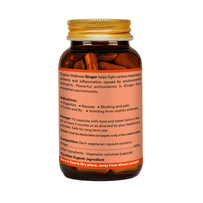 Organic Wellness Ginger 90 Capsules