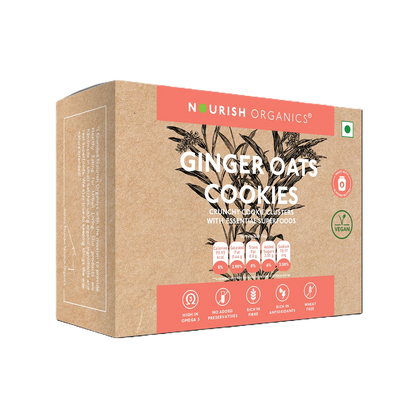 Nourish Organics Ginger Oats Cookies (120 GM)