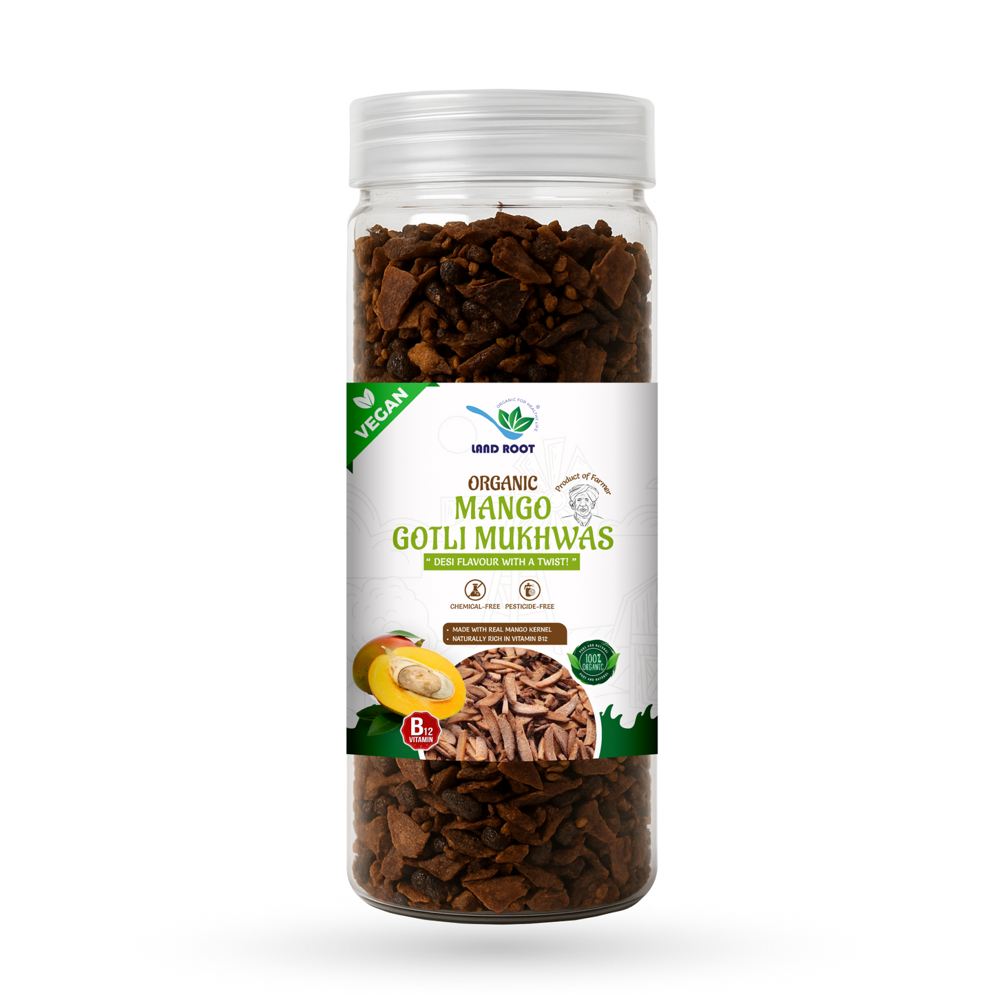 LandRoot Organic Mango Gotli (Kernel) Mukhwas