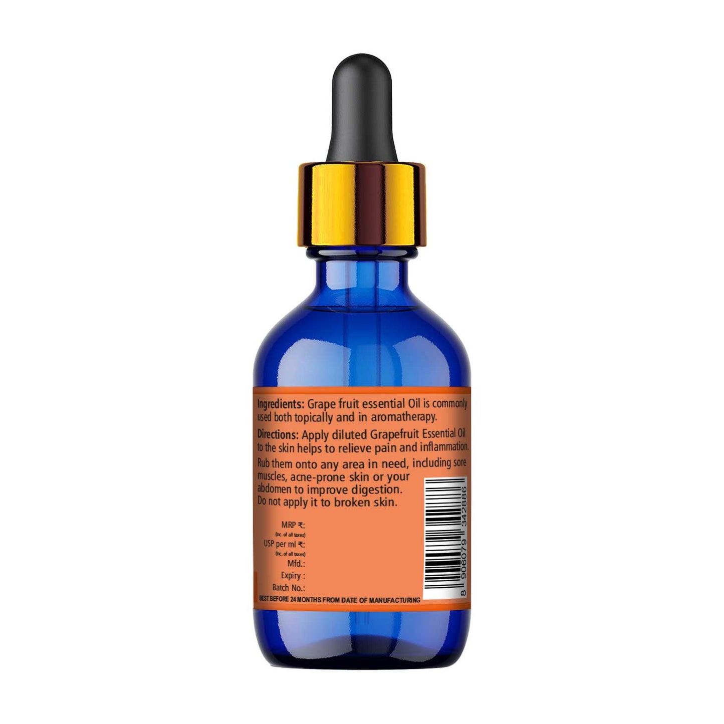 Organic Wellness Grape Fruit Essential Oil for Skin Lightening
