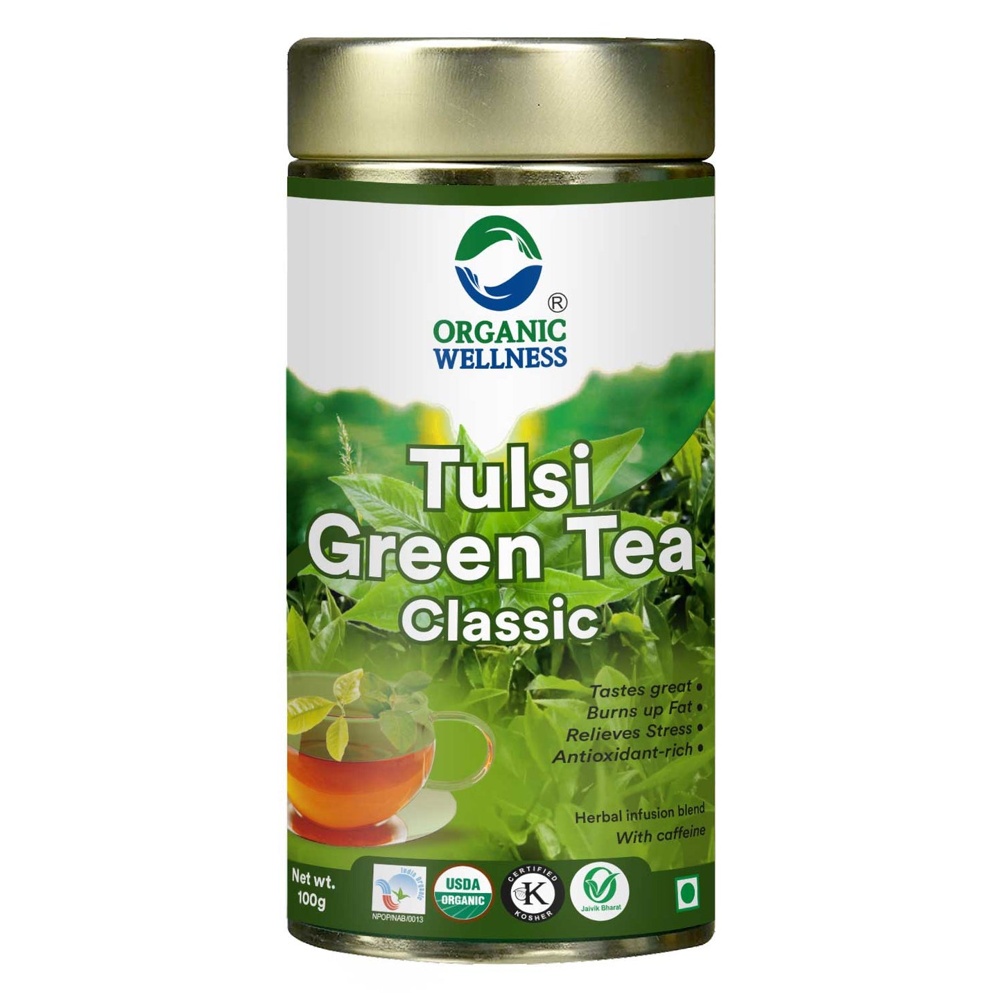 Organic Wellness Tulsi Green Tea Classic