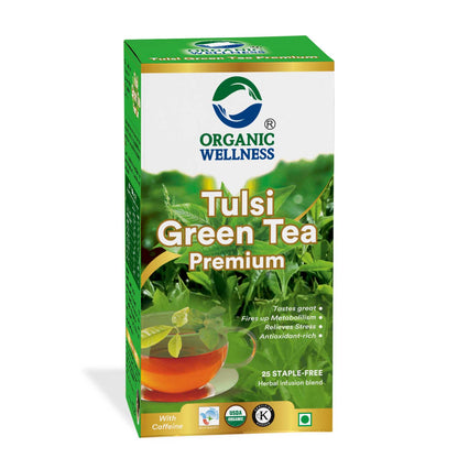 Organic Wellness Tulsi Green Tea Premium