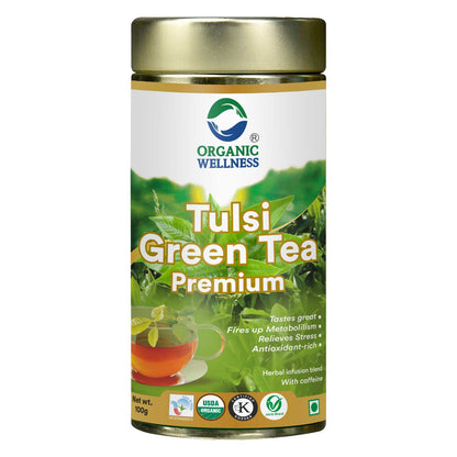 Organic Wellness Tulsi Green Tea Premium