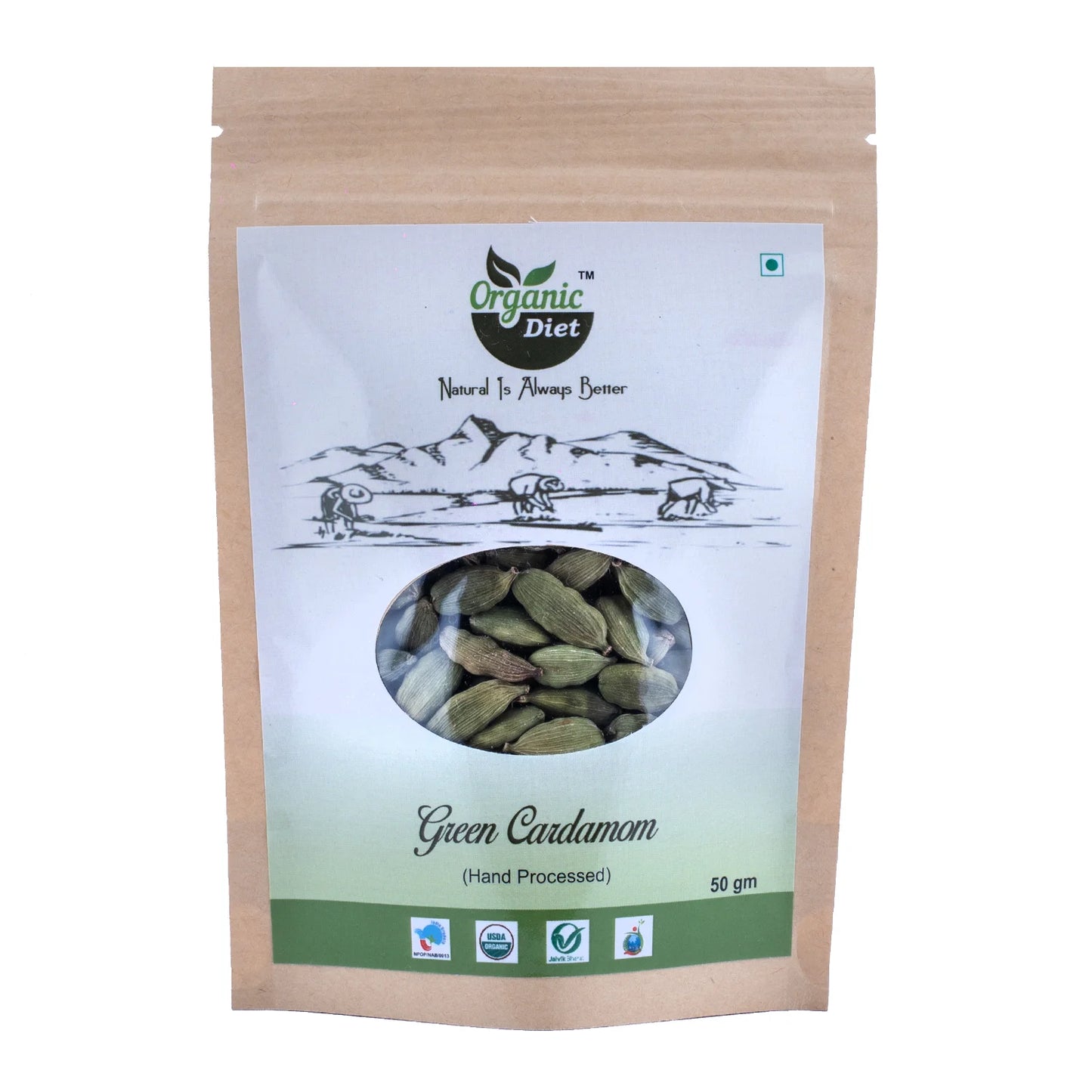 Organic Diet Green Cardamom(Choti Elaichi)
