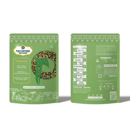 Parampara Organic Green Gram Split (Moong Chilka Dal)