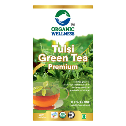 Organic Wellness Tulsi Green Tea Premium