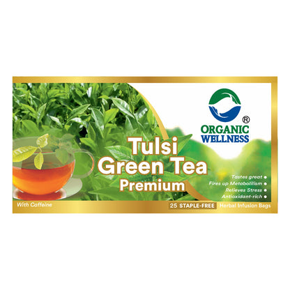 Organic Wellness Tulsi Green Tea Premium