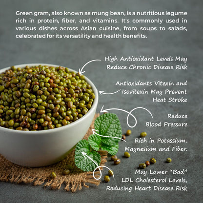 Nidhi Organics Desi Green Gram (Moong Bean)