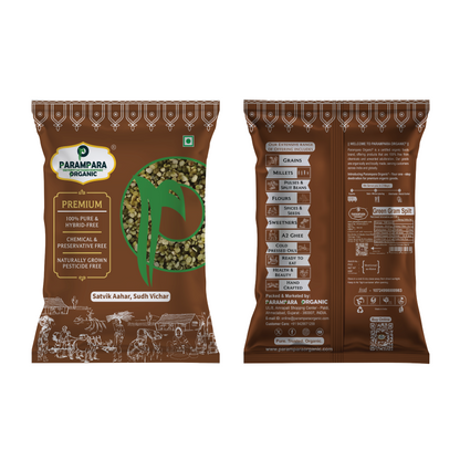 Parampara Organic Green Gram Split (Moong Chilka Dal)