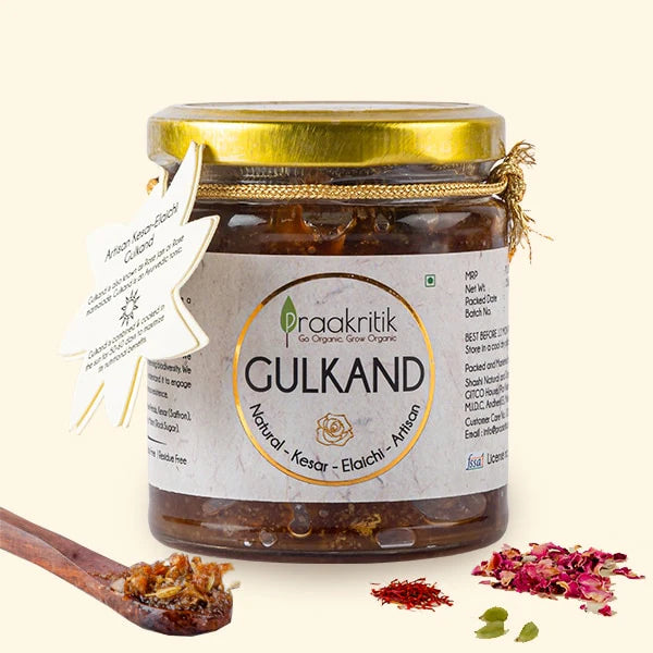 Praakritik Natural Gulkand Kesar Elaichi Artisan - 250g