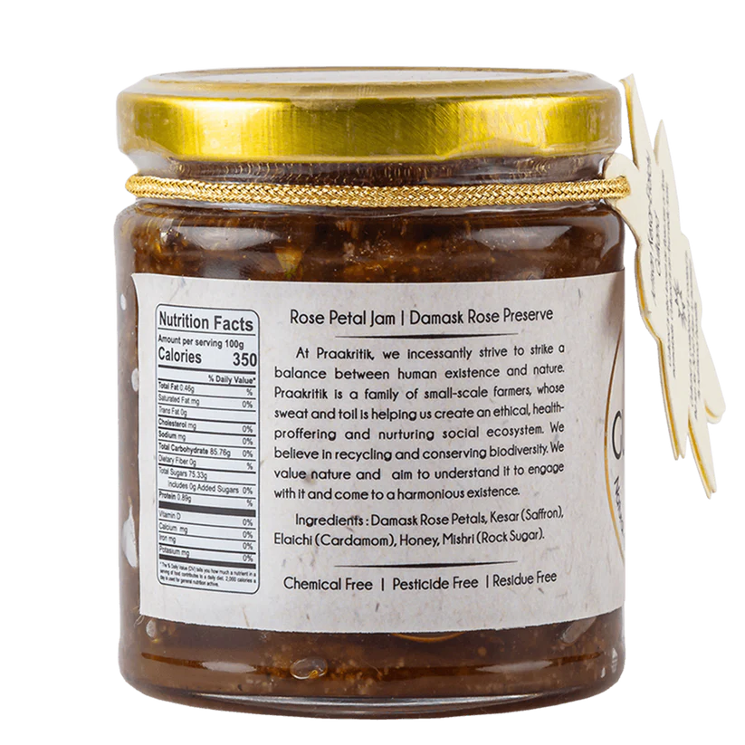 Praakritik Natural Gulkand Kesar Elaichi Artisan - 250g