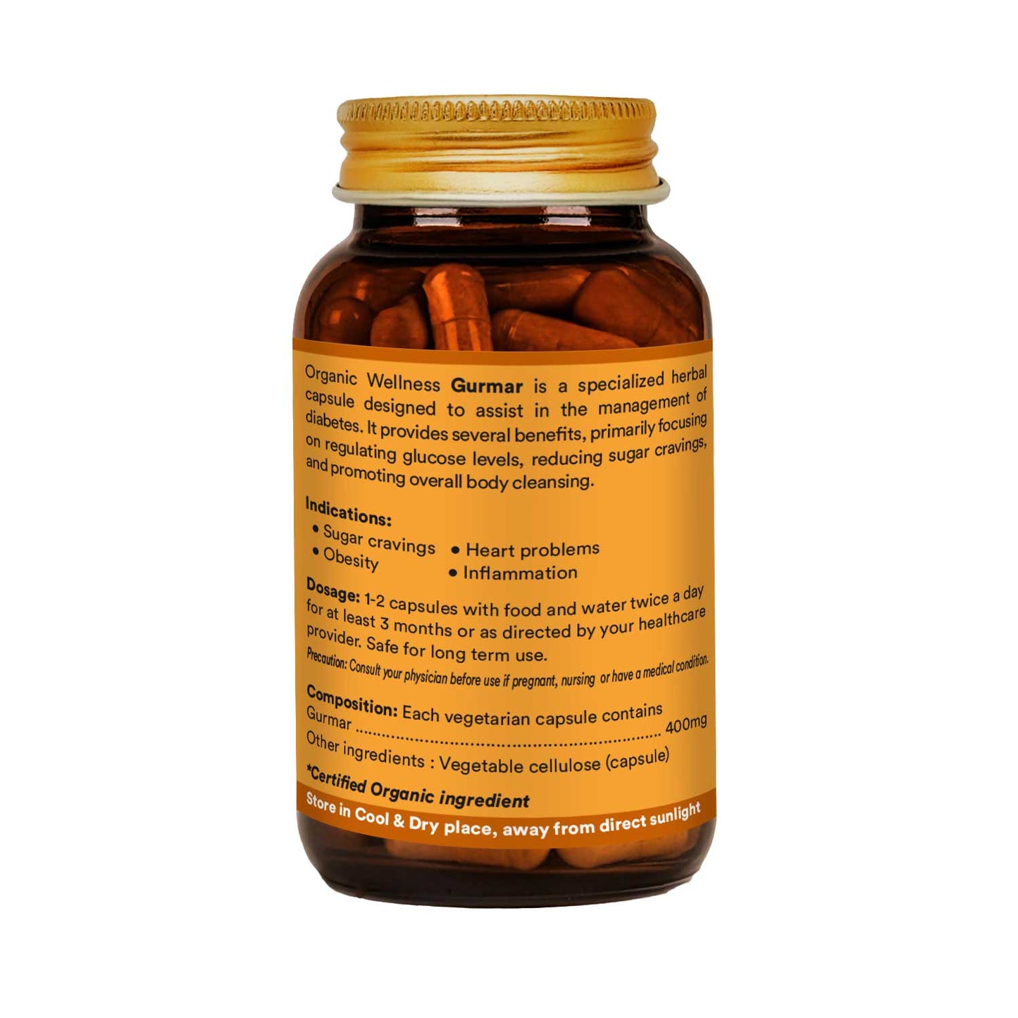 Organic Wellness Gurmar 90 Capsules