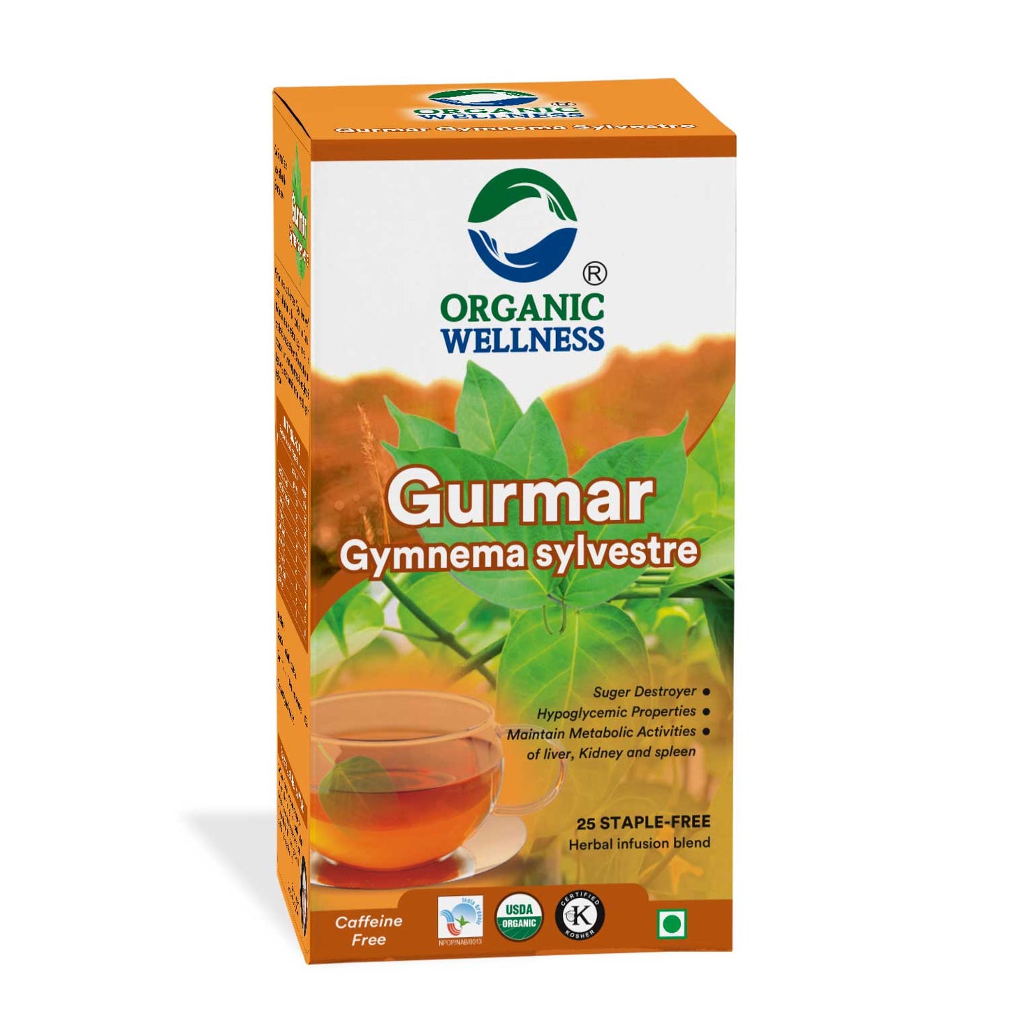 Organic Wellness Gurmar Gymnema Sylvestrev Tea