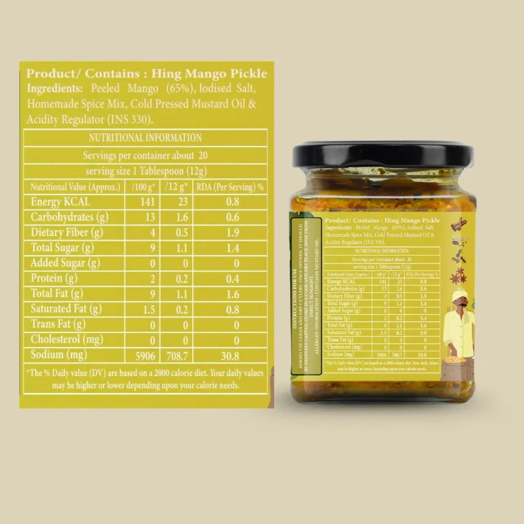 Organic Nation Hing Mango Delight (Hing Ka Aam Pickle)
