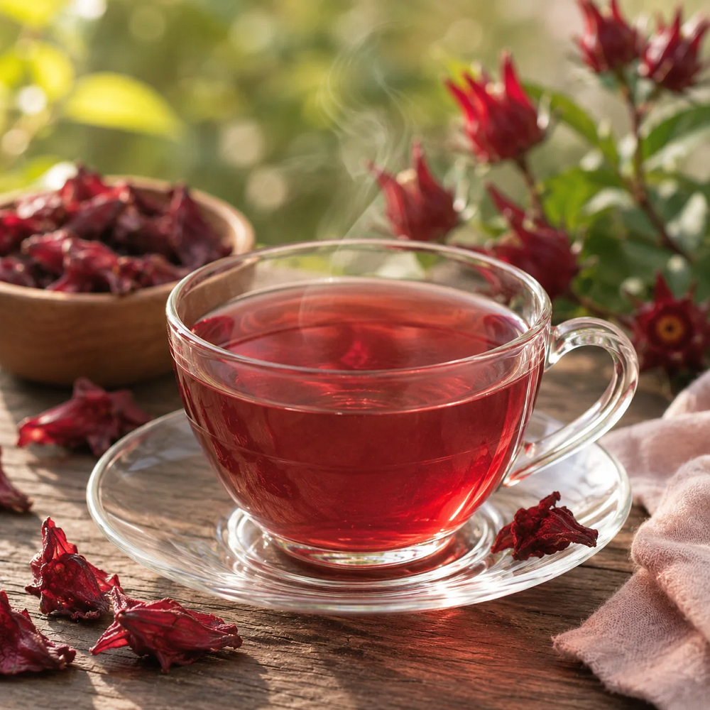 Bonfresh Exotic Organic Tea Hibiscus Roselle Tea (30 GM)