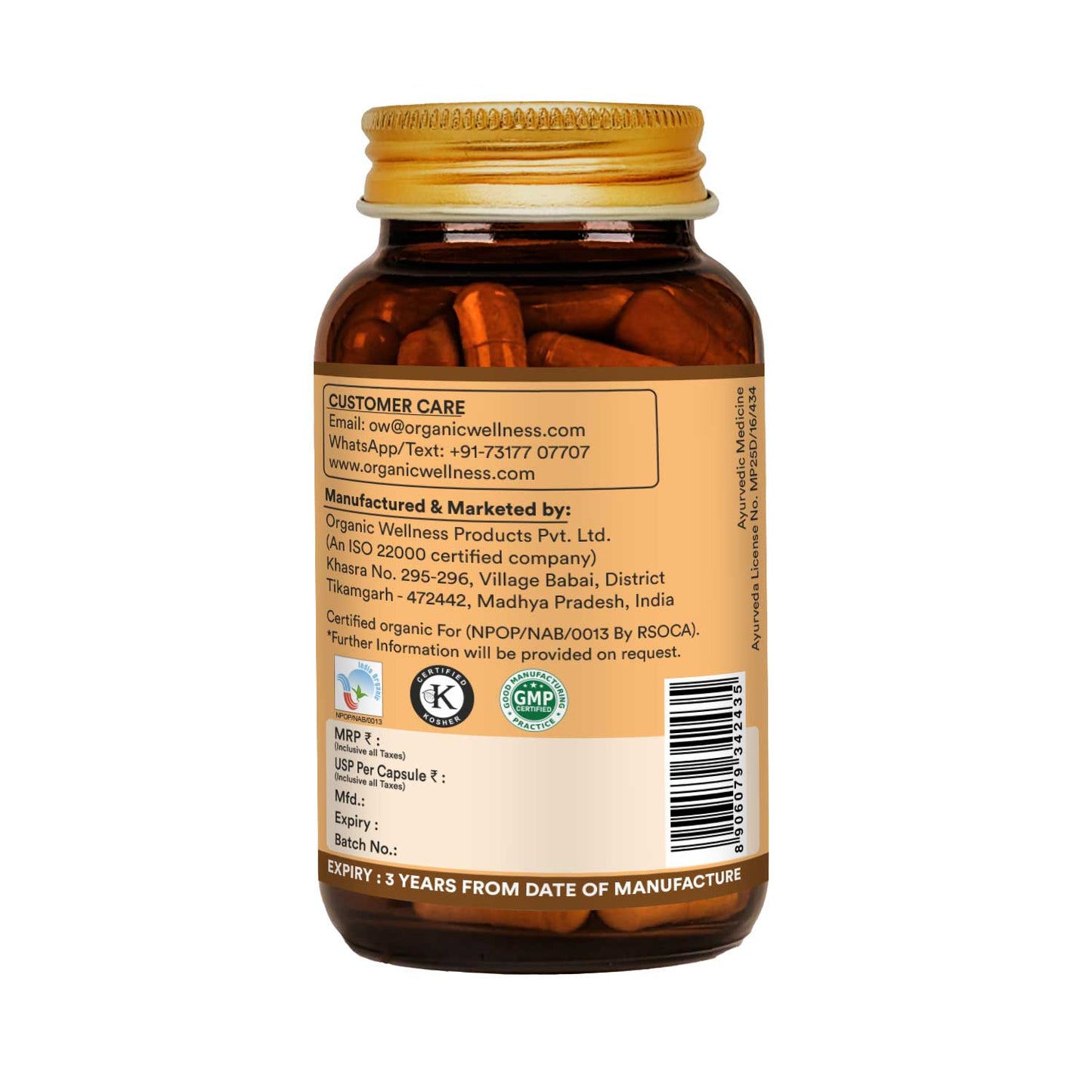 Organic Wellness Haritaki 90 Capsules