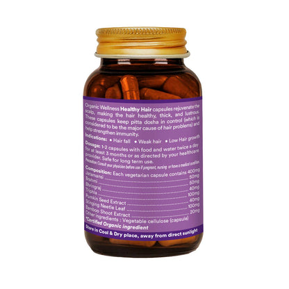 Organic Wellness Healthy Hair 90 Capsules