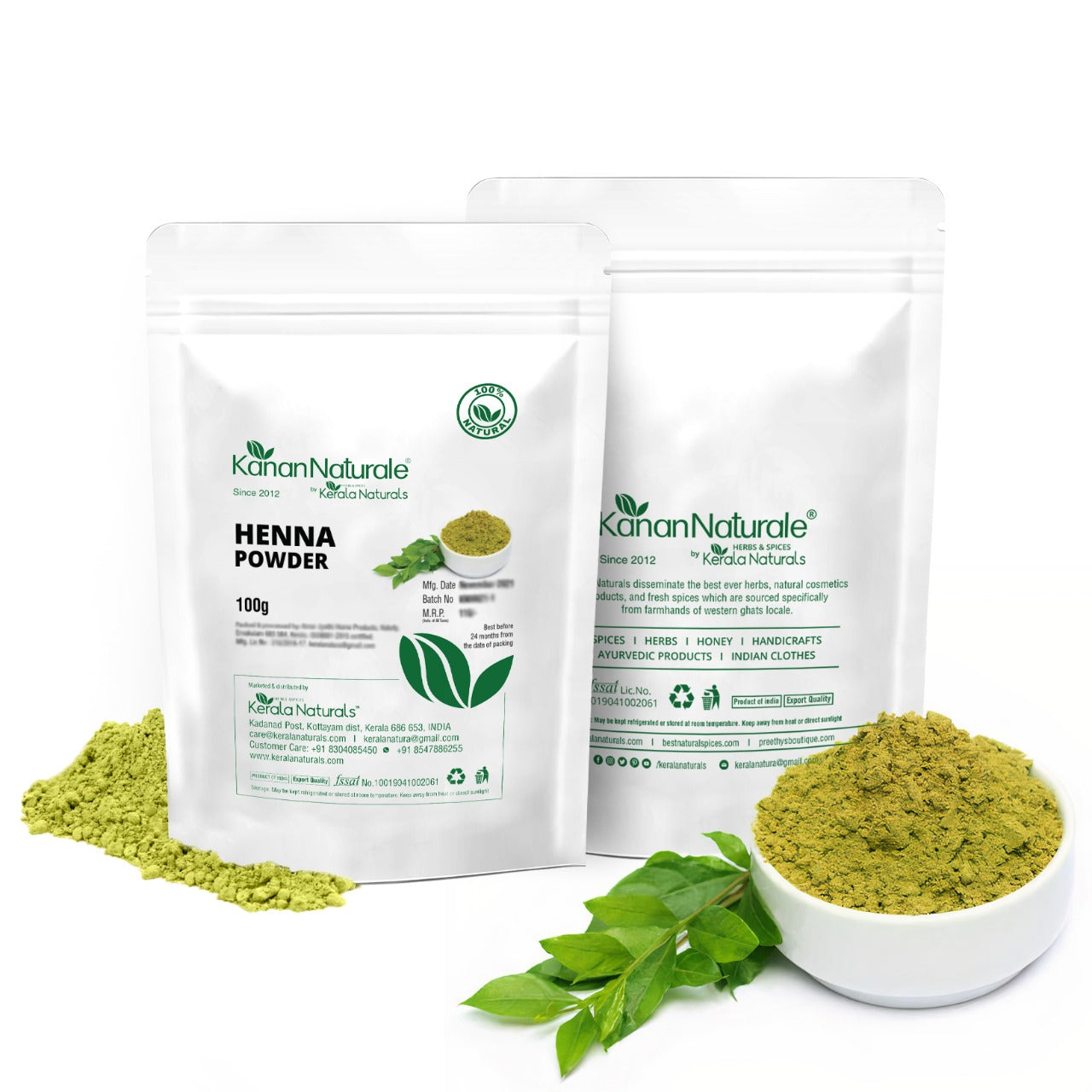 Kerala Naturals Henna Powder (100 GM)