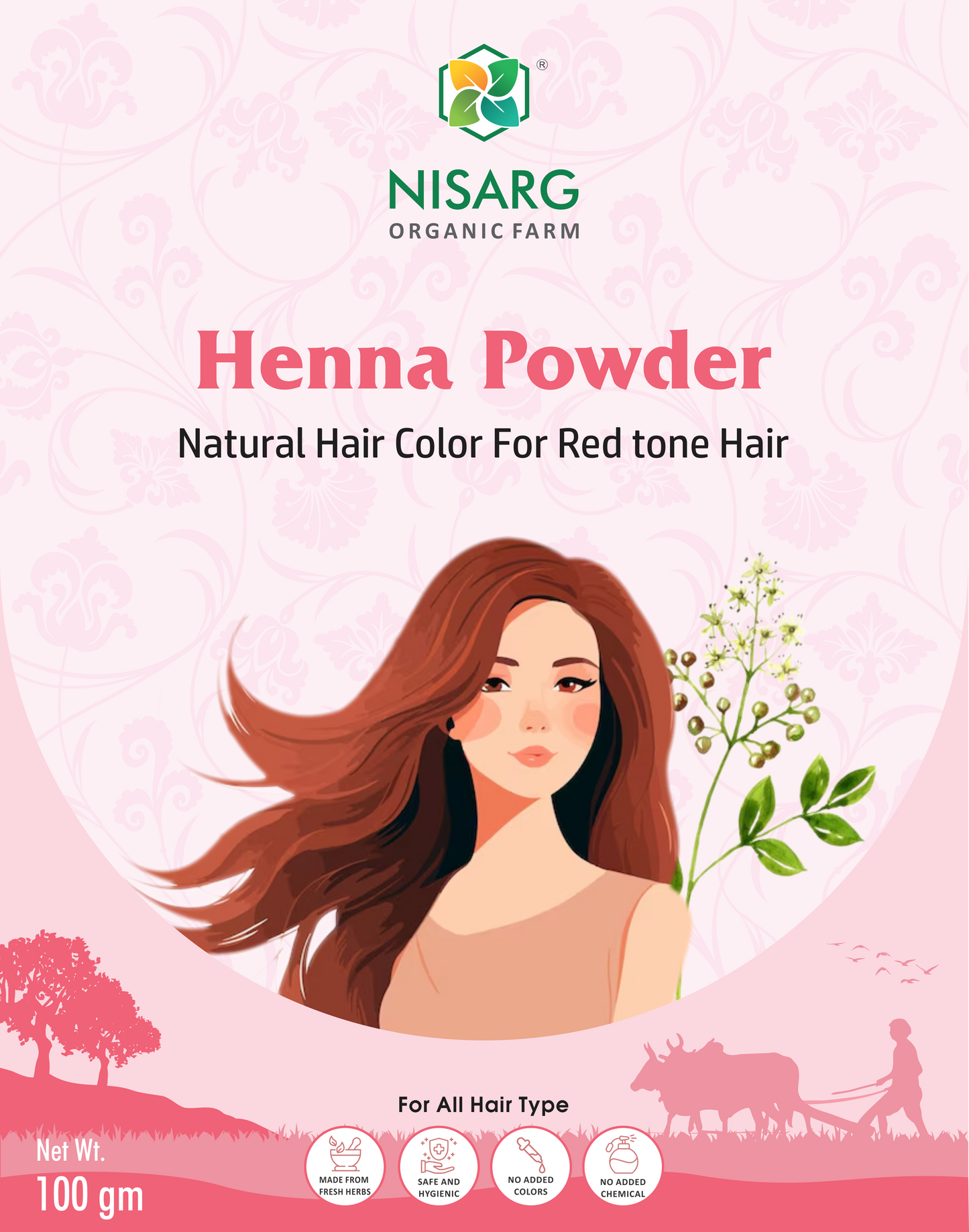 Nisarg Organic Farm Henna Leaf Powder