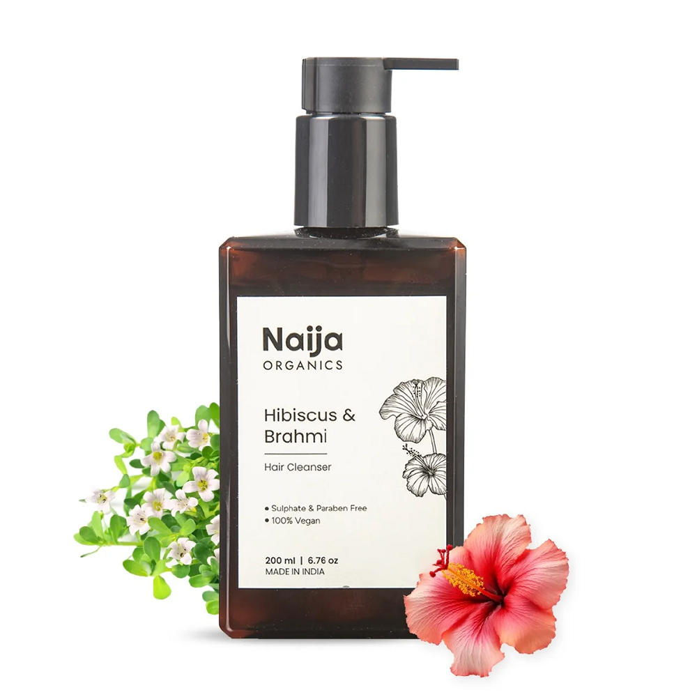 Naija Organics Hibiscus & Brahmi Hair Cleanser / Shampoo (200 ML)