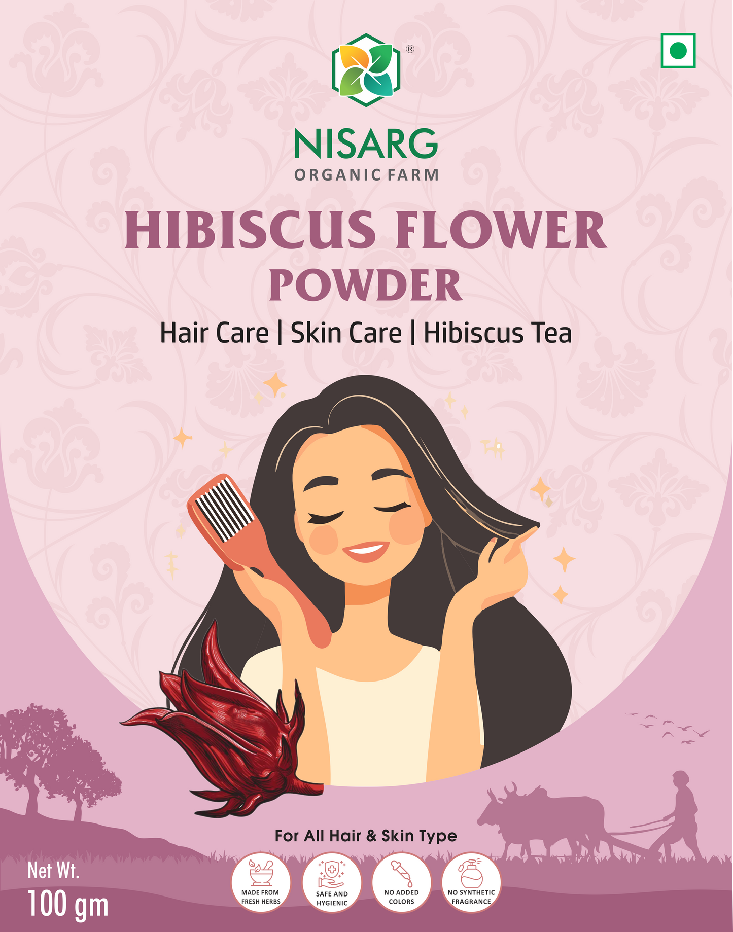Nisarg Organic Farm Hibiscus Powder