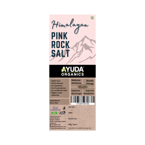Ayuda Organics Himalayan Pink Rock Salt