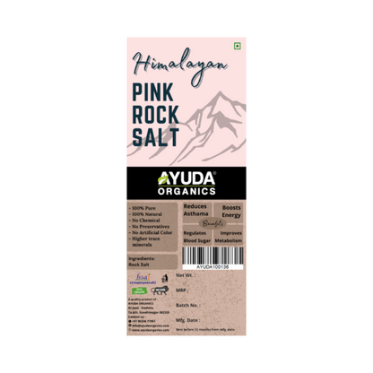 Ayuda Organics Himalayan Pink Rock Salt