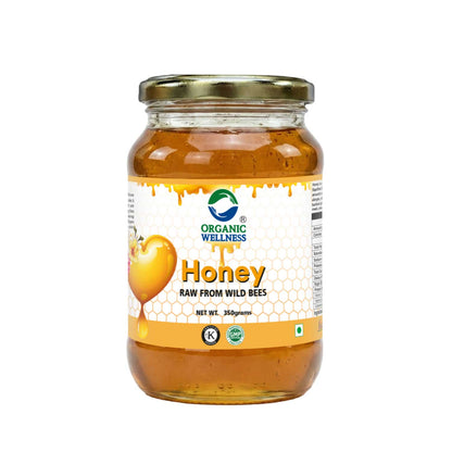 Organic Wellness Raw & Wild Honey (350 GM)