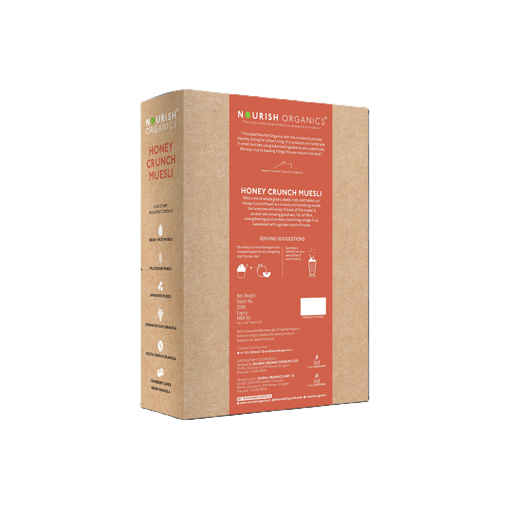 Nourish Organics Honey Crunch Muesli (300 GM)