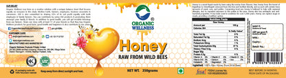 Organic Wellness Raw & Wild Honey (350 GM)
