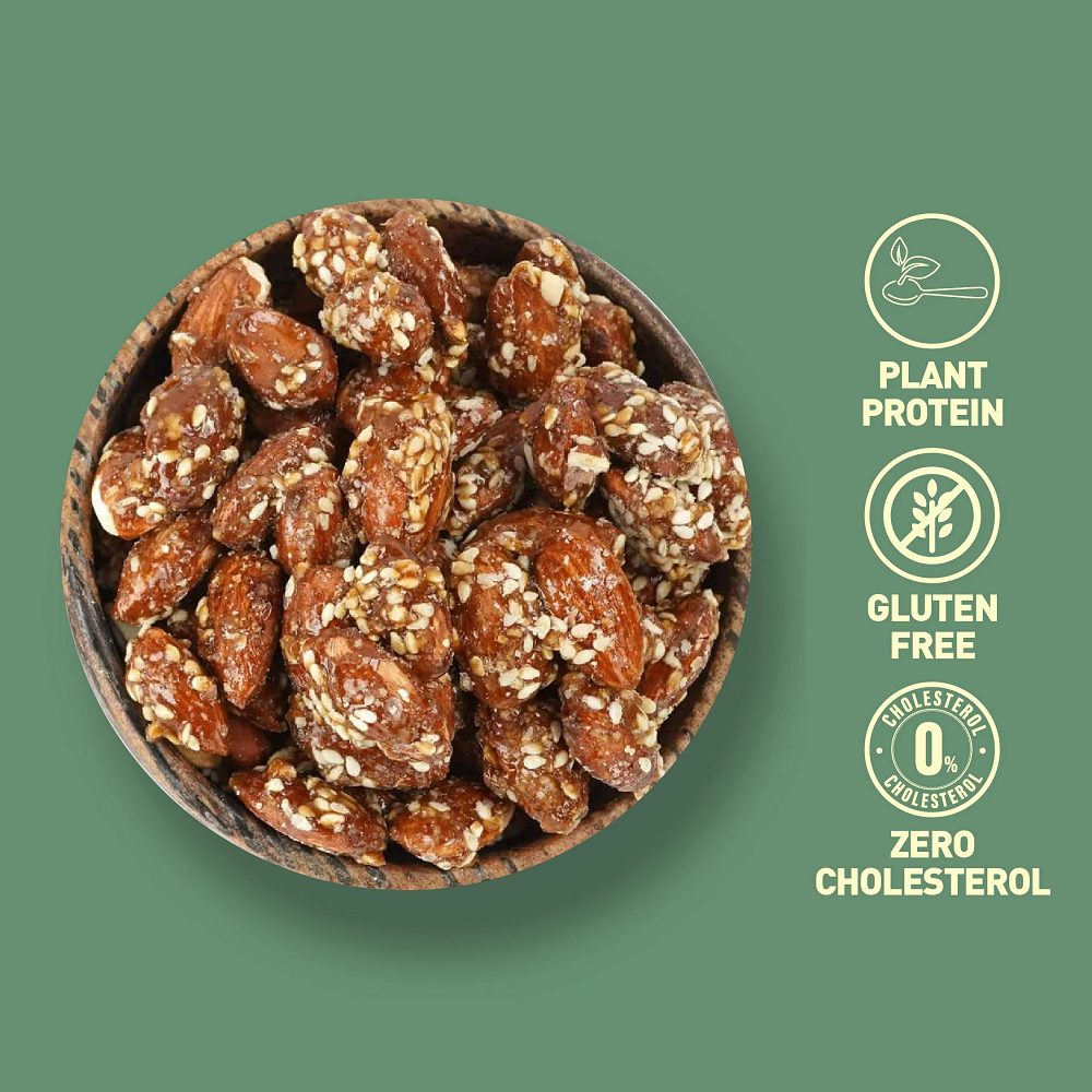 Nourish Organics Honey Roasted Almonds (100 GM)