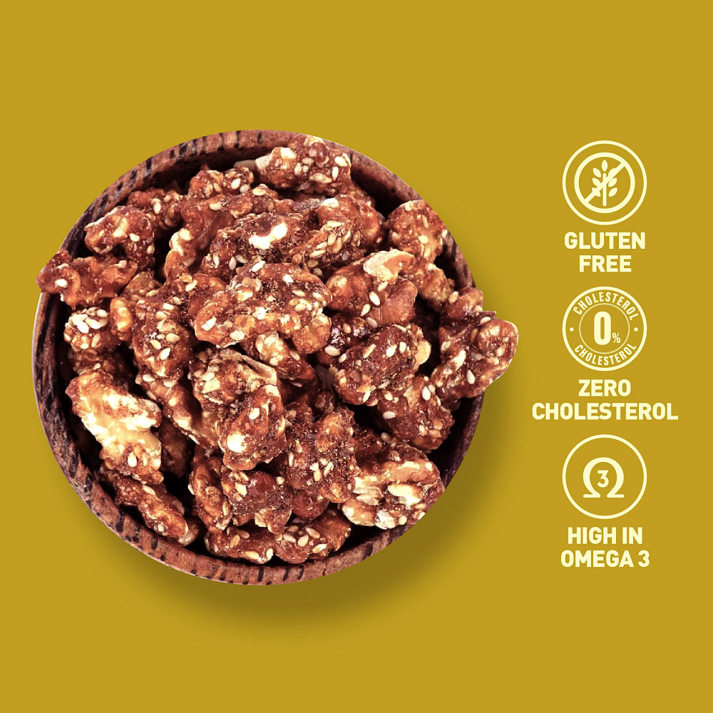 Nourish Organics Honey Roasted Walnuts (100 GM)