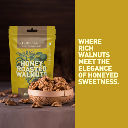Nourish Organics Honey Roasted Walnuts (100 GM)