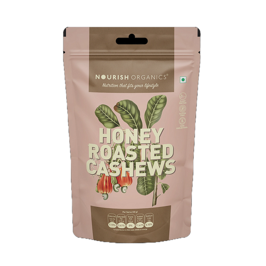 Nourish Organics Honey Roasted Cashews (100 GM)