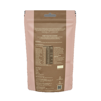 Nourish Organics Honey Roasted Cashews (100 GM)