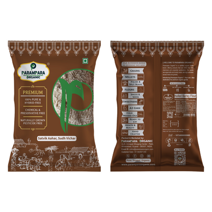 Parampara Organic Hulled Barley Flour (Jav-Atta)