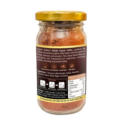 Organic Wellness Instant Coffee Powder with Shilajit