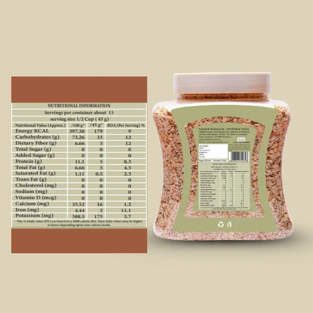 Organic Nation Instant Oats