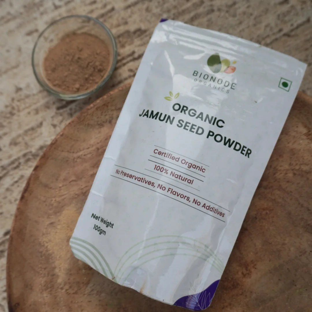 Bionode Organic Jamun Seed Powder (100 GM)