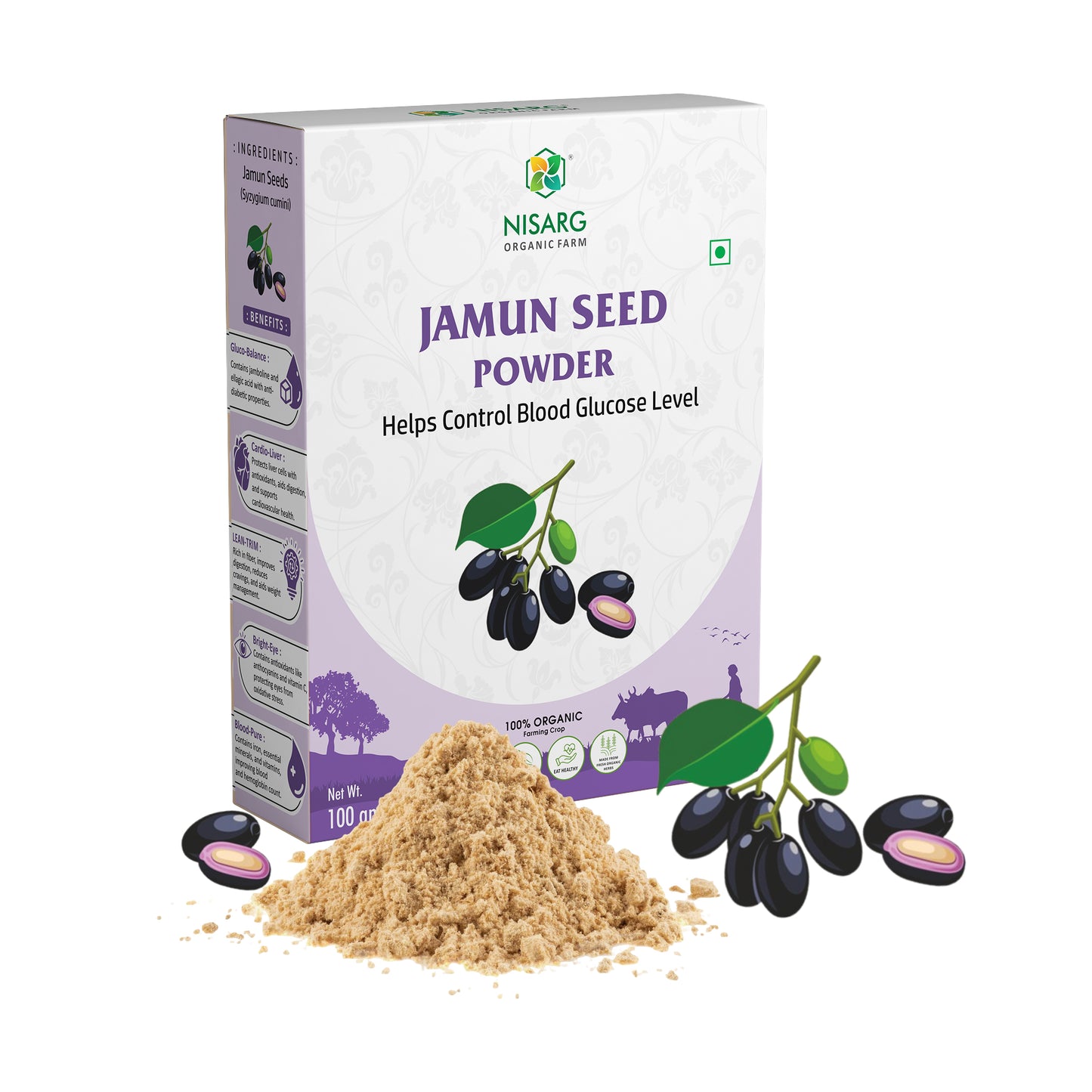 Nisarg Organic Farm Jamun Seeds Powder