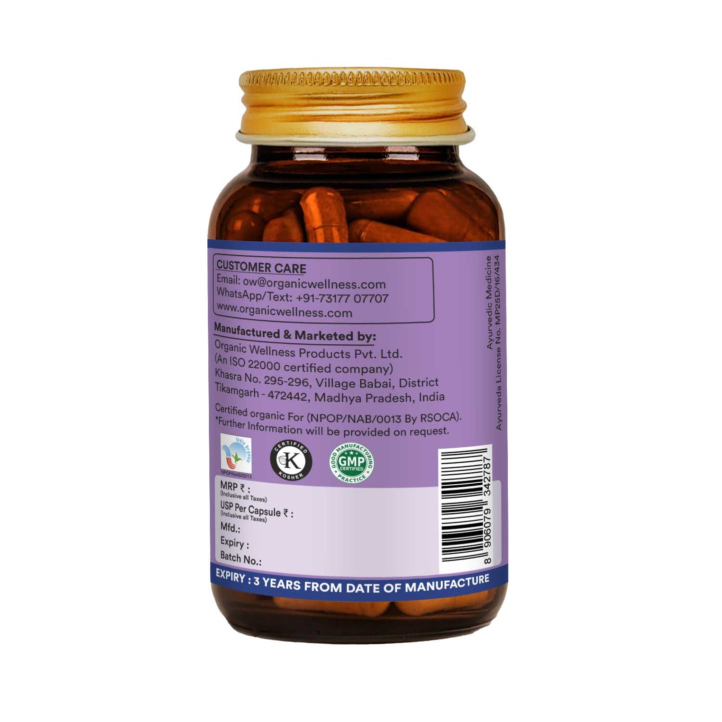 Organic Wellness Jatamansi 90 Capsules