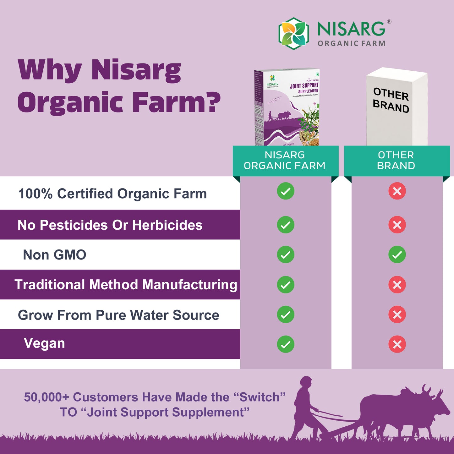 Nisarg Organic Farm Joint Support Supplement