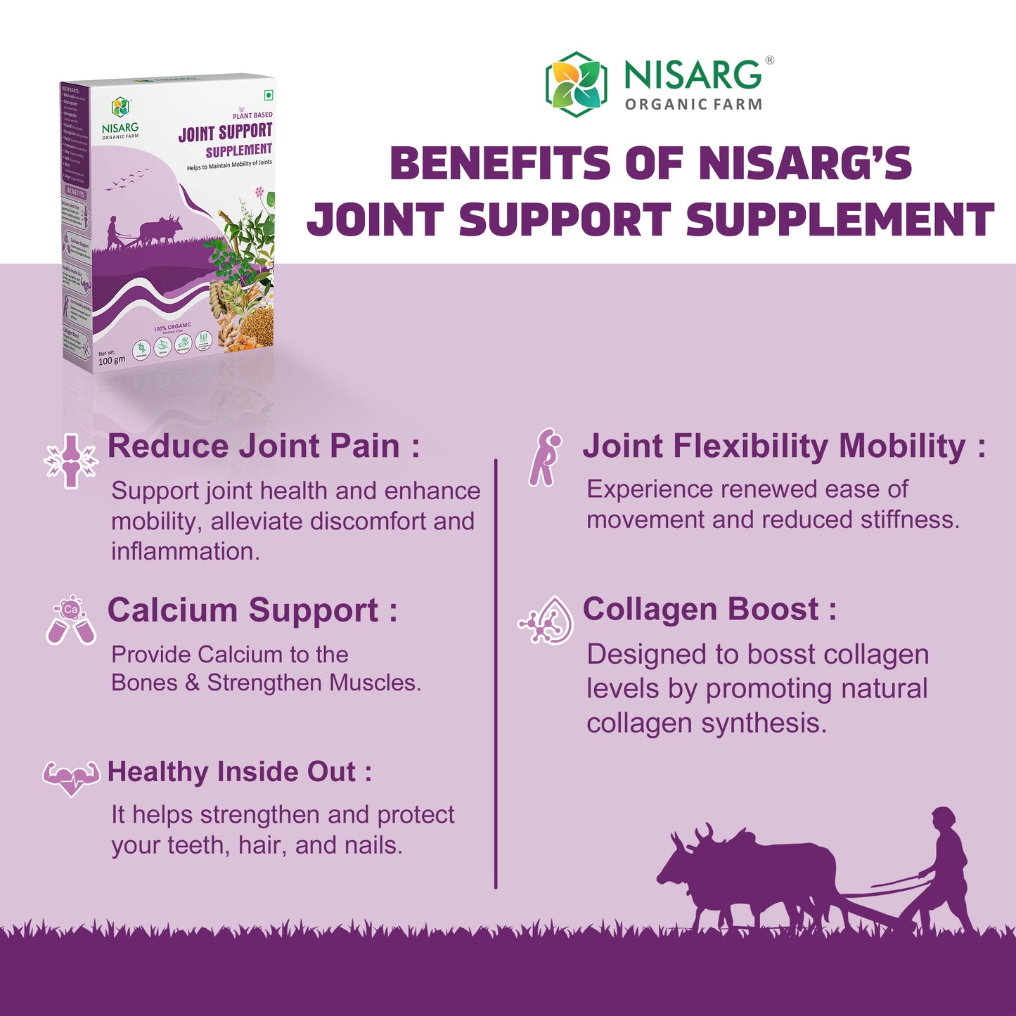 Nisarg Organic Farm Joint Support Supplement