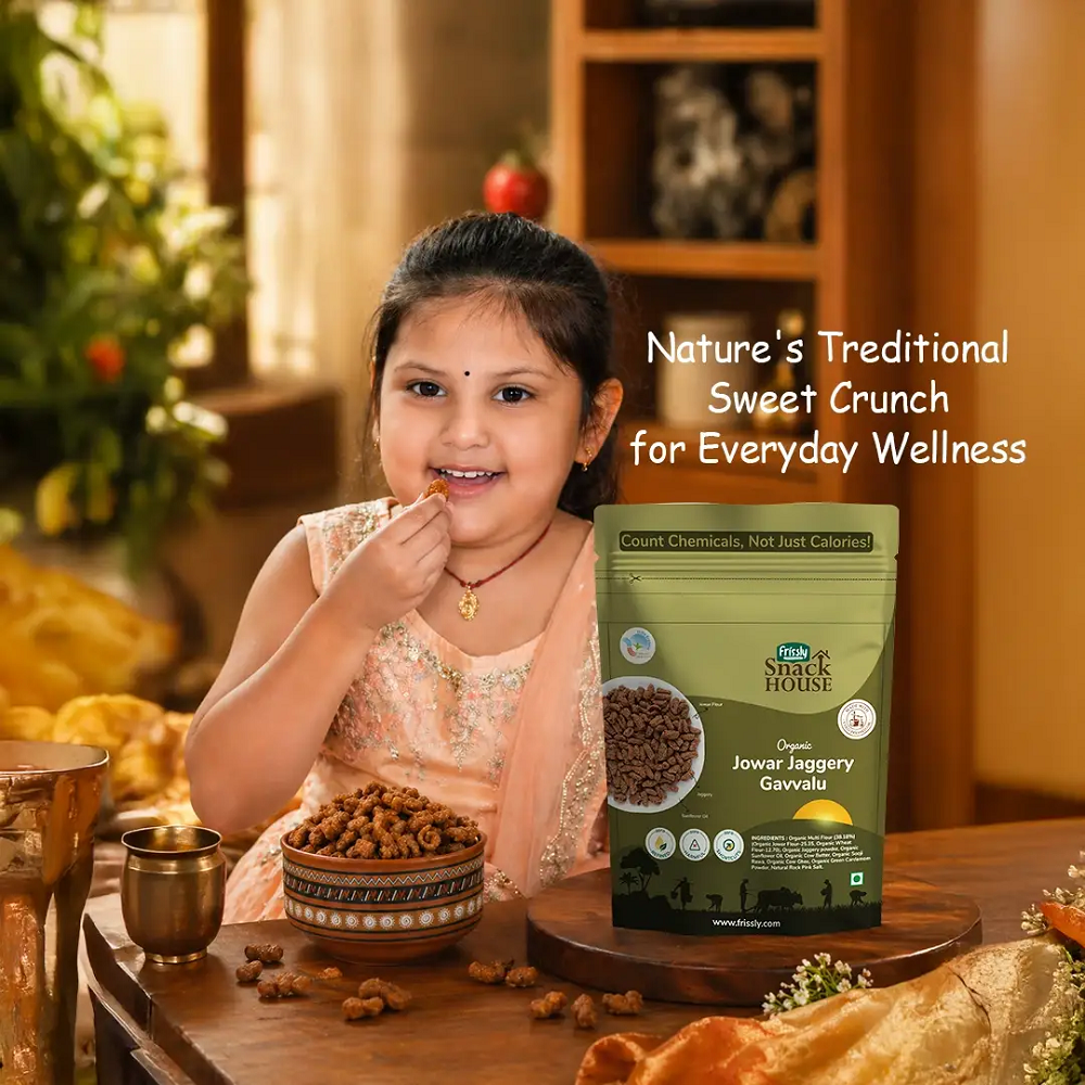 Frissly Jowar Jaggery Gavvalu (100 GM) (PACK OF 3)