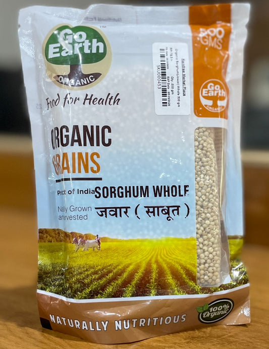 GoEarth Organic Sorghum (Jowar) Whole 500 GM