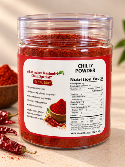 Jungle Organic Kashmiri Chilli Powder (250 GM) (PACK OF 2)
