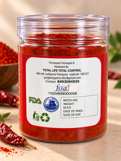 Jungle Organic Kashmiri Chilli Powder (250 GM) (PACK OF 2)
